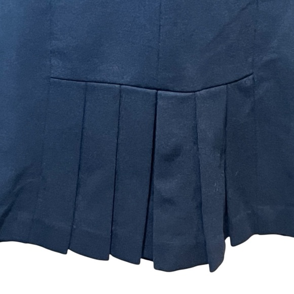 Nanette Lepore Navy Blue  Gathered Sheath Dress - Picture 7 of 14